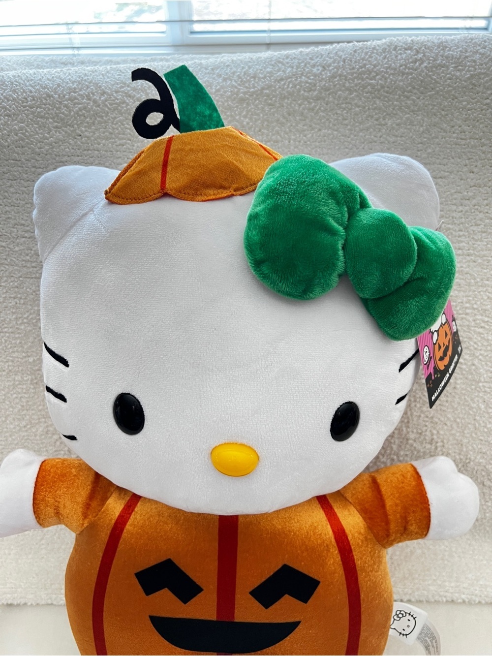 Hello Kitty Halloween Pumpkin Greeter plush 18” age 3+ Boo stuffed animal - Picture 7 of 10